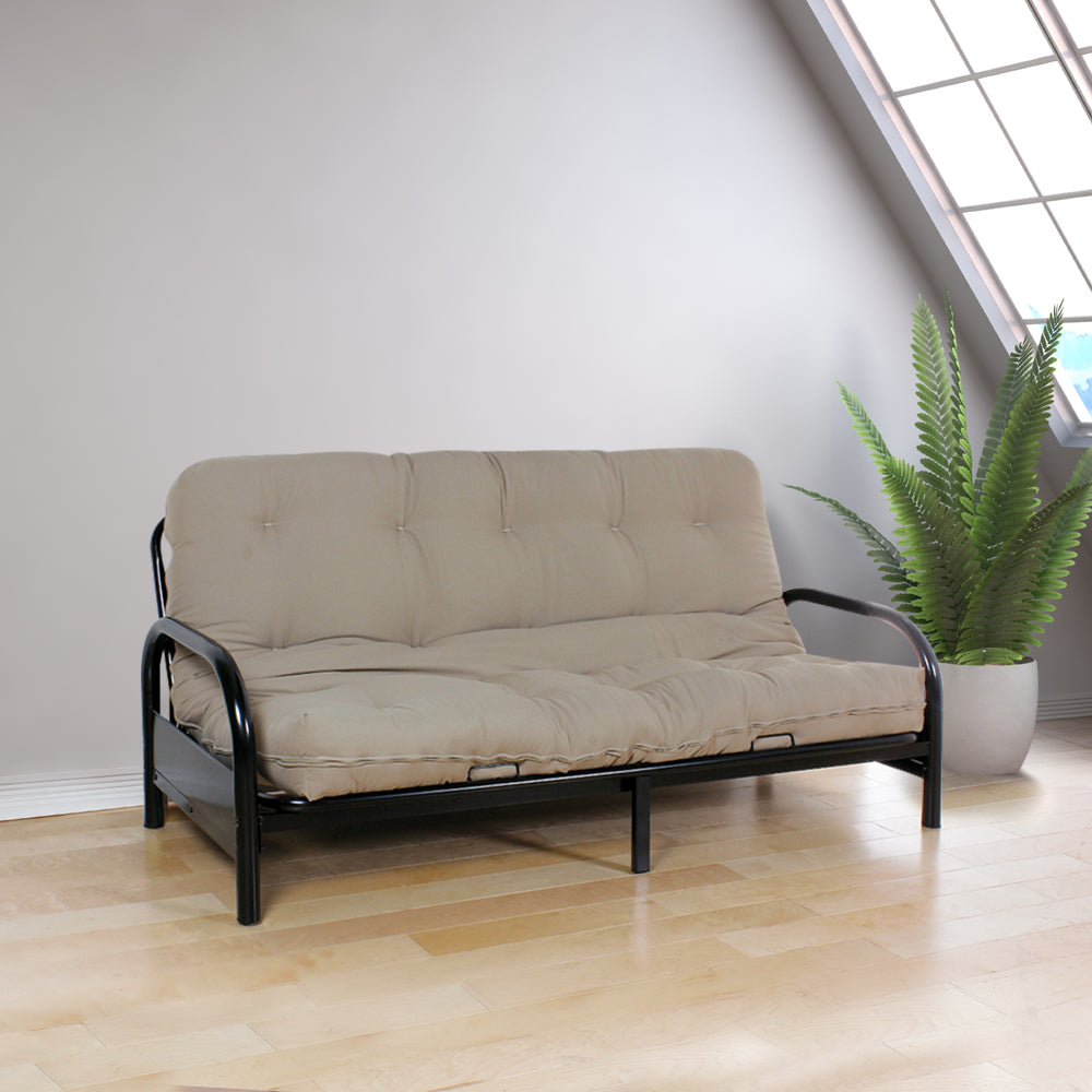 Nabila Full Futon Mattress (8"H) in Khaki