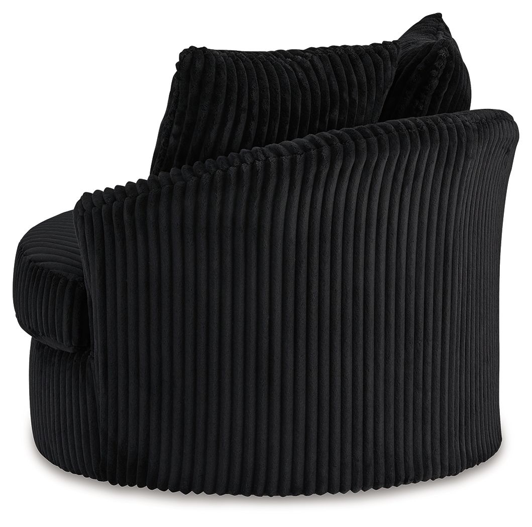 Gramwell - Swivel Chair - Onyx