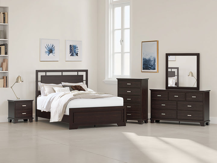 Covetown - Queen Panel Bed - Dark Brown by Ashley Furniture product image
