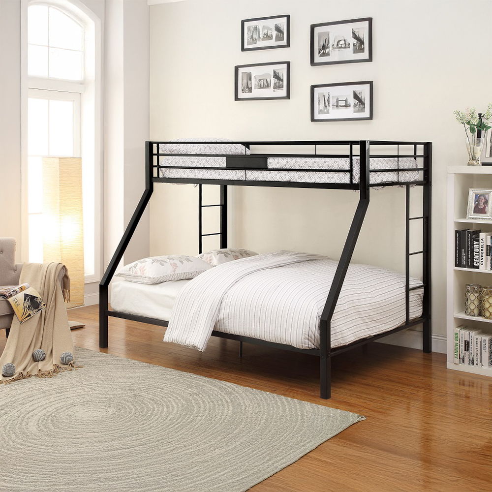 ACME Furniture Limbra Twin Long/Queen Bunk Bed Sandy Black