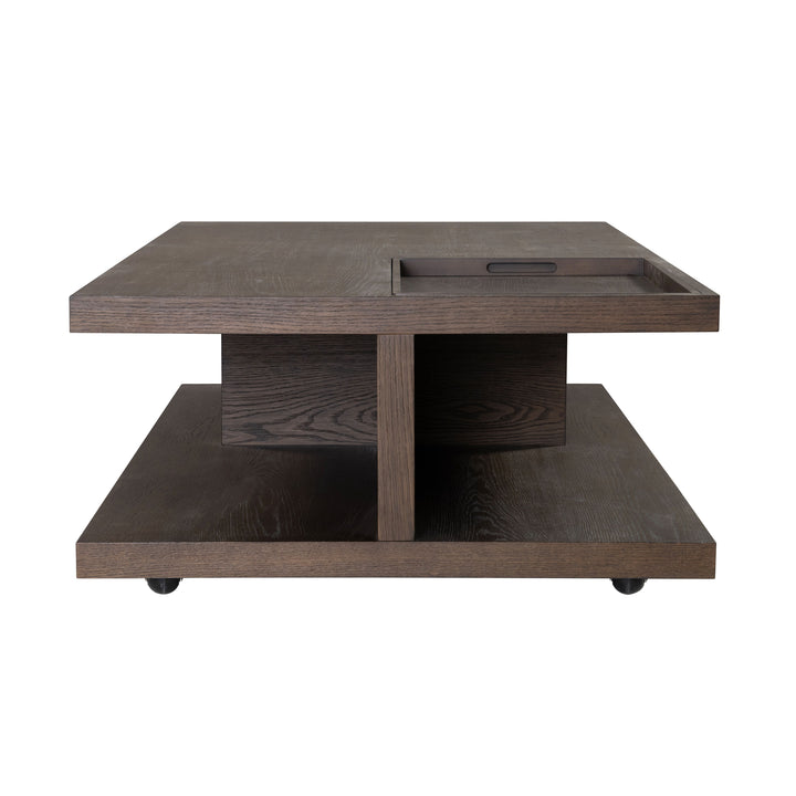 flexsteel-w1013-0311-athens-rectangular-coffee-table-with-casters-chocolate-brown