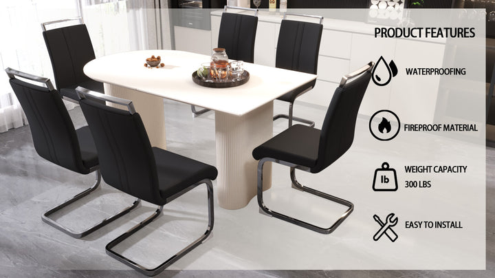 medieval-modern-black-dining-table-set-7-piece