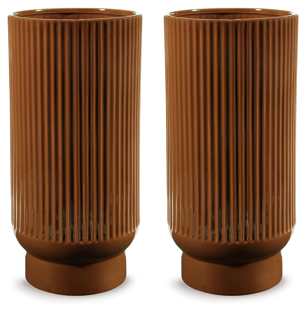 Avalyah - Vase (Set of 2) - 15" - Burnt Umber