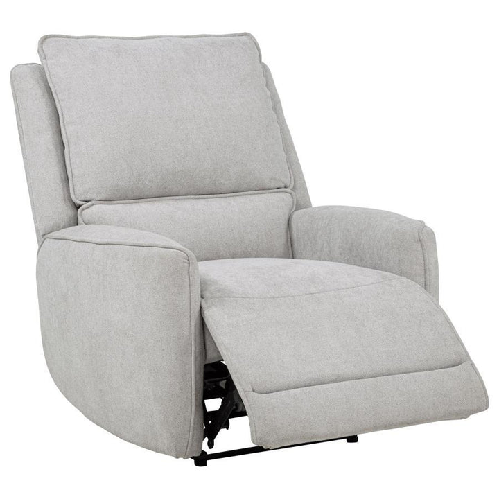 Sylmar - 3 Piece Chenille Power Reclining Sofa Set - Dove Gray