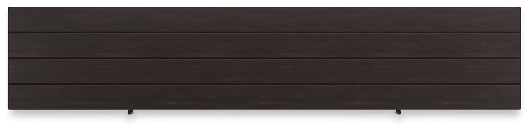 Darborn - 88" TV Stand With Electric Infrared Fireplace Insert - Gray / Brown