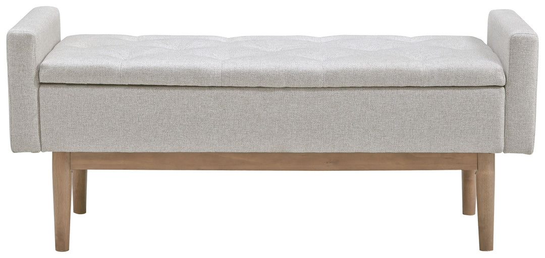 Briarson - Storage Bench - Beige / Brown