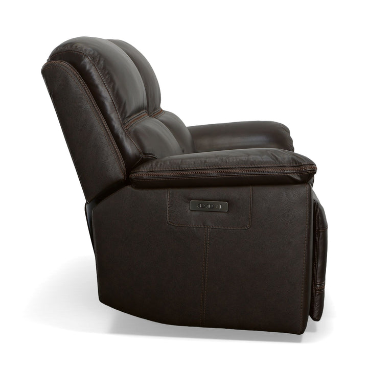 Jackson Power Reclining Loveseat With Power Headrests Dark Brown