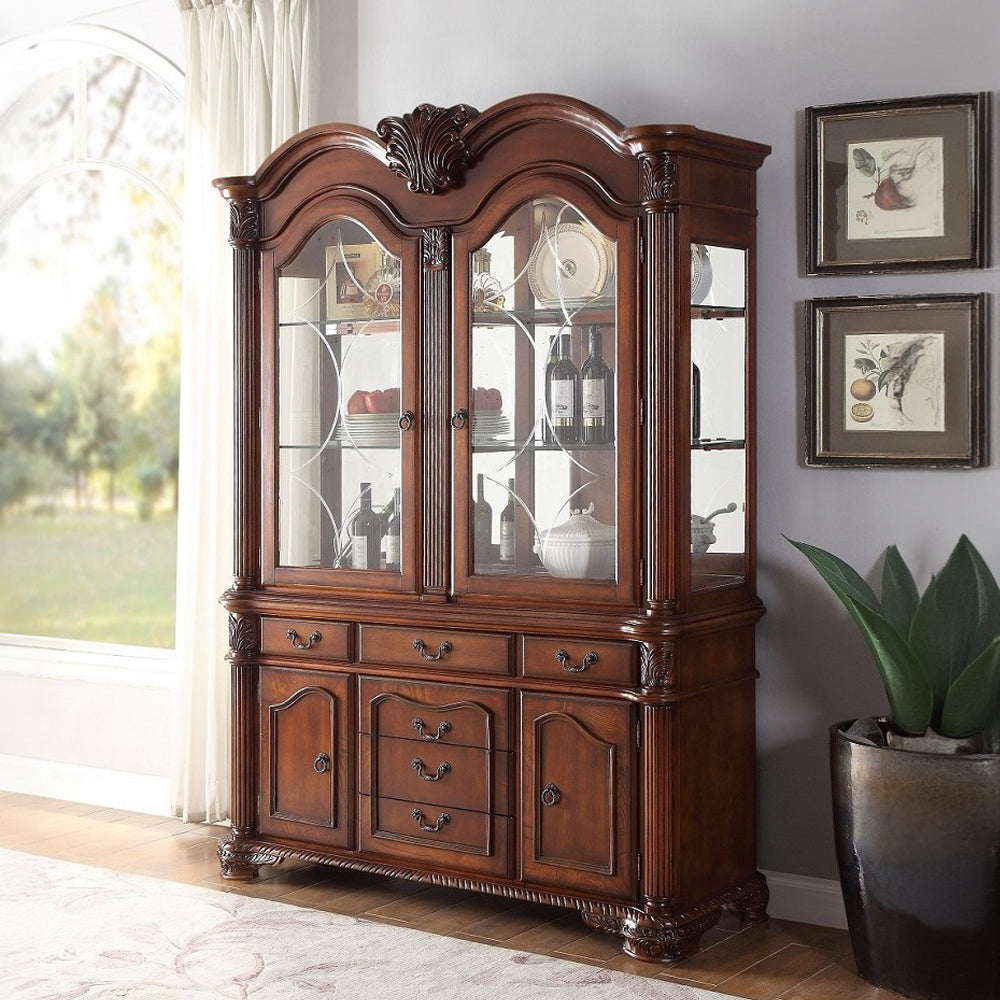 Chateau De Ville Buffet & Hutch in Cherry