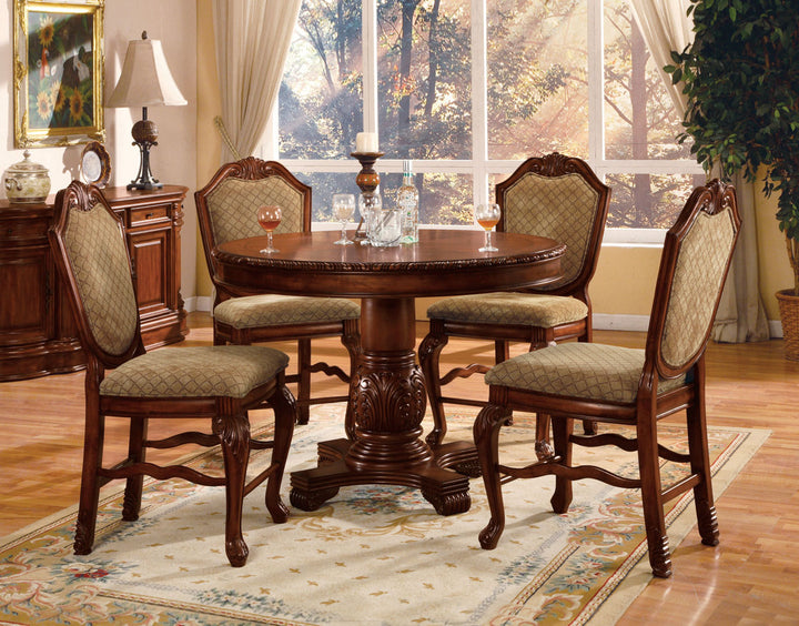 Chateau De Ville Counter Height Table in Cherry - lifestyle