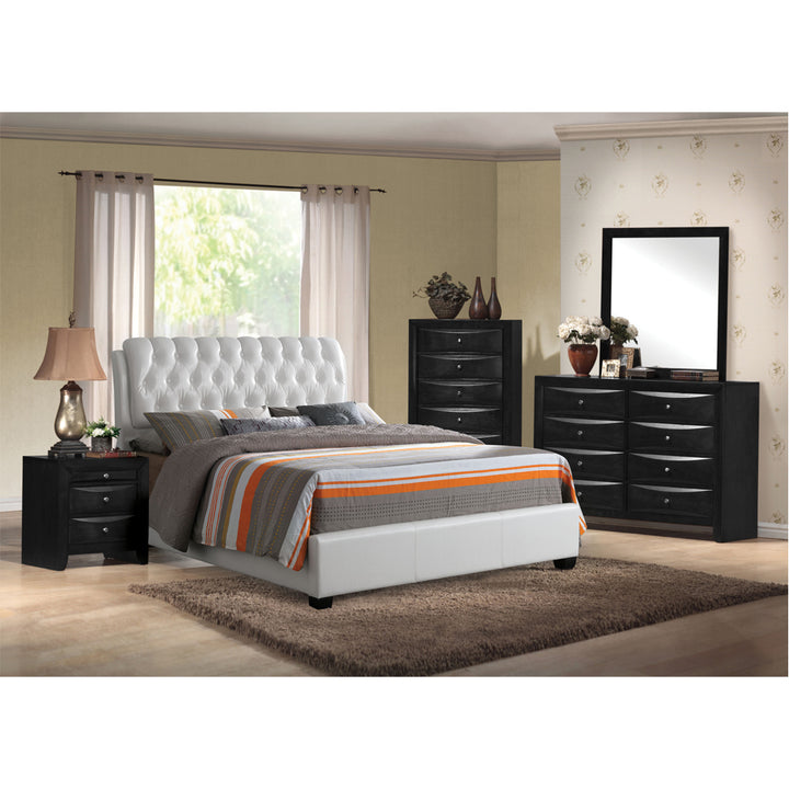 Ireland Nightstand in Black - lifestyle