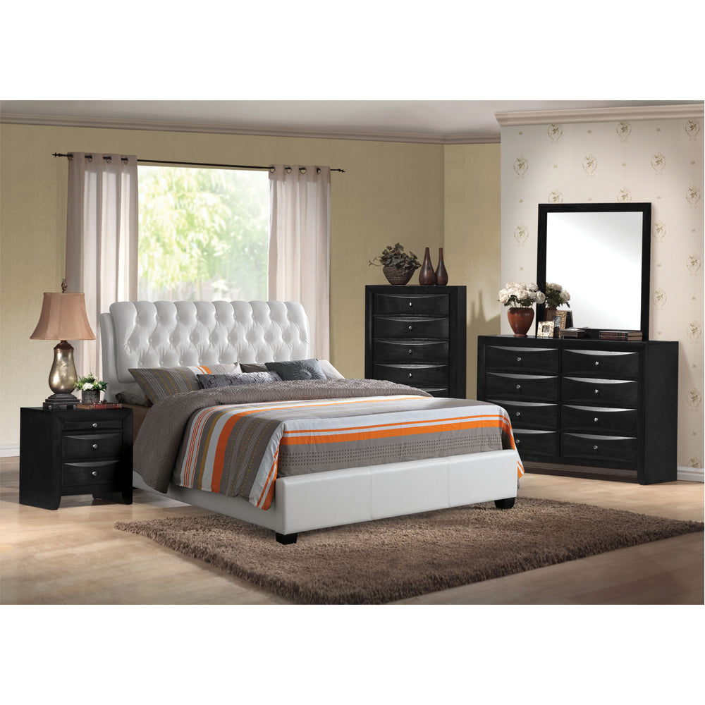 Ireland Nightstand in Black - lifestyle