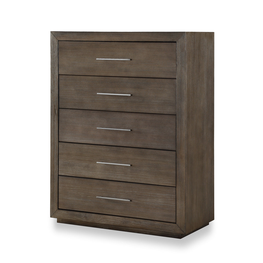 Modus Furniture 8D6484A Melbourne Five Drawer Chest In Dark Pine 2024