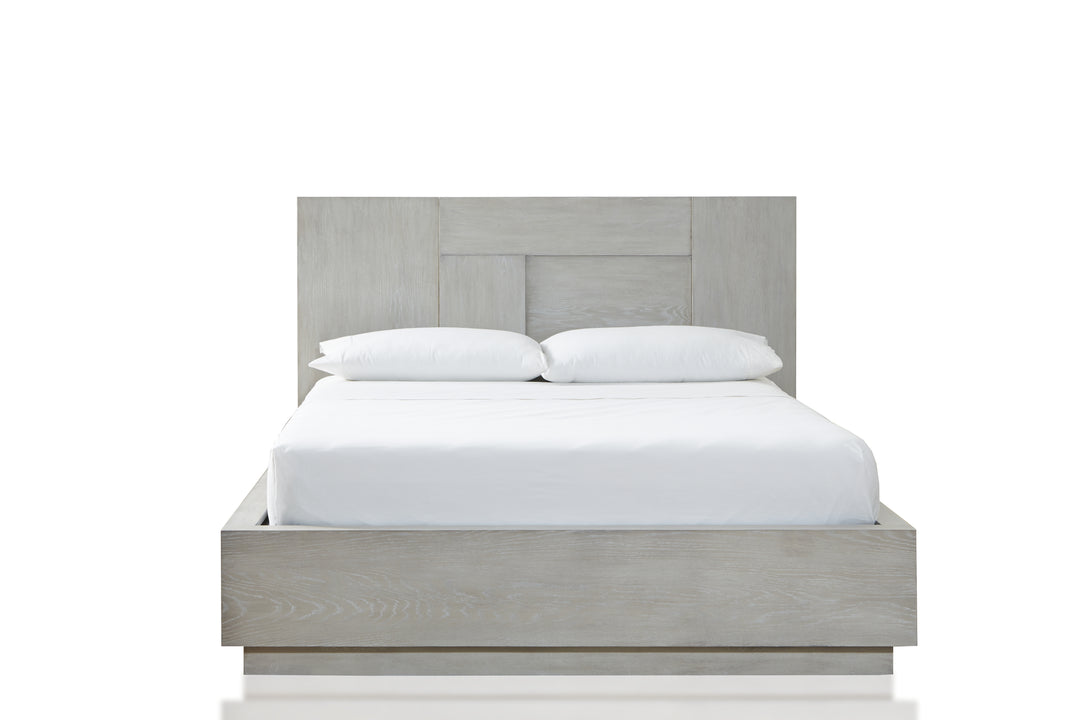 Modus Furniture Dez7H5 Destination Wood Panel Bed In Cotton Grey