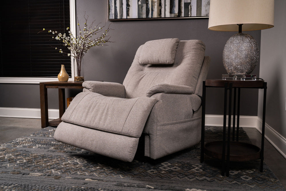 Zecliner Model 2+ Fabric Power Lift Sleep Recliner with Power Headrest, Lumbar, Heat & Massage in Dove