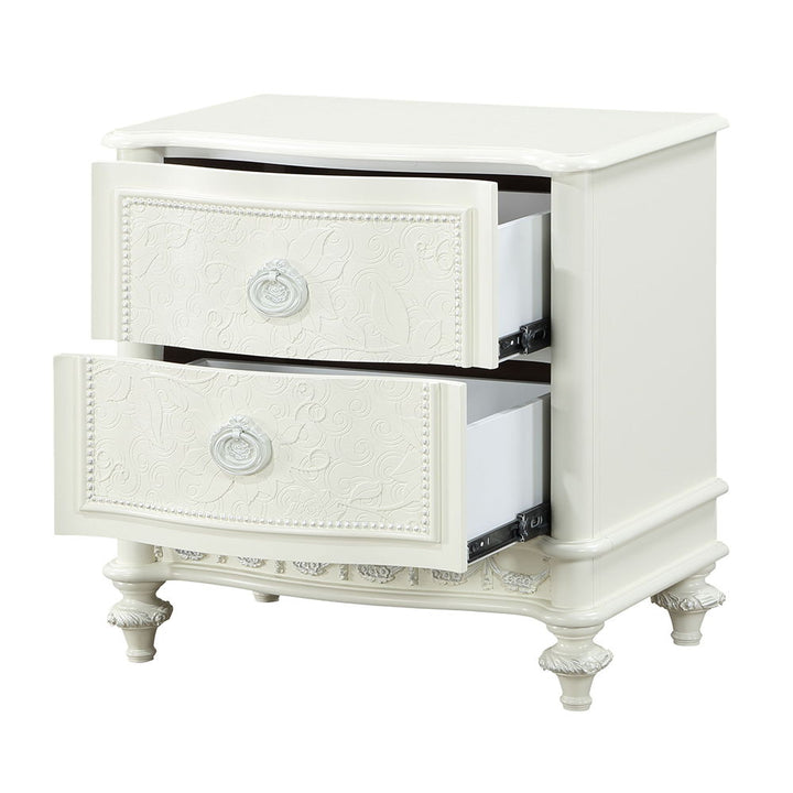 Dorothy - Nightstand With 2 Drawers - Ivory