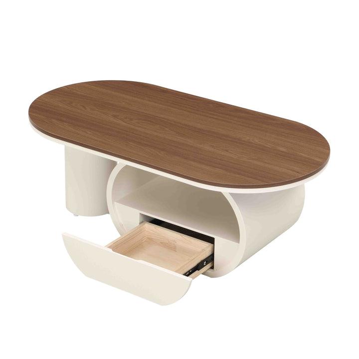 luxury-oval-coffee-table-with-storage-drawer-white-metal-center-table