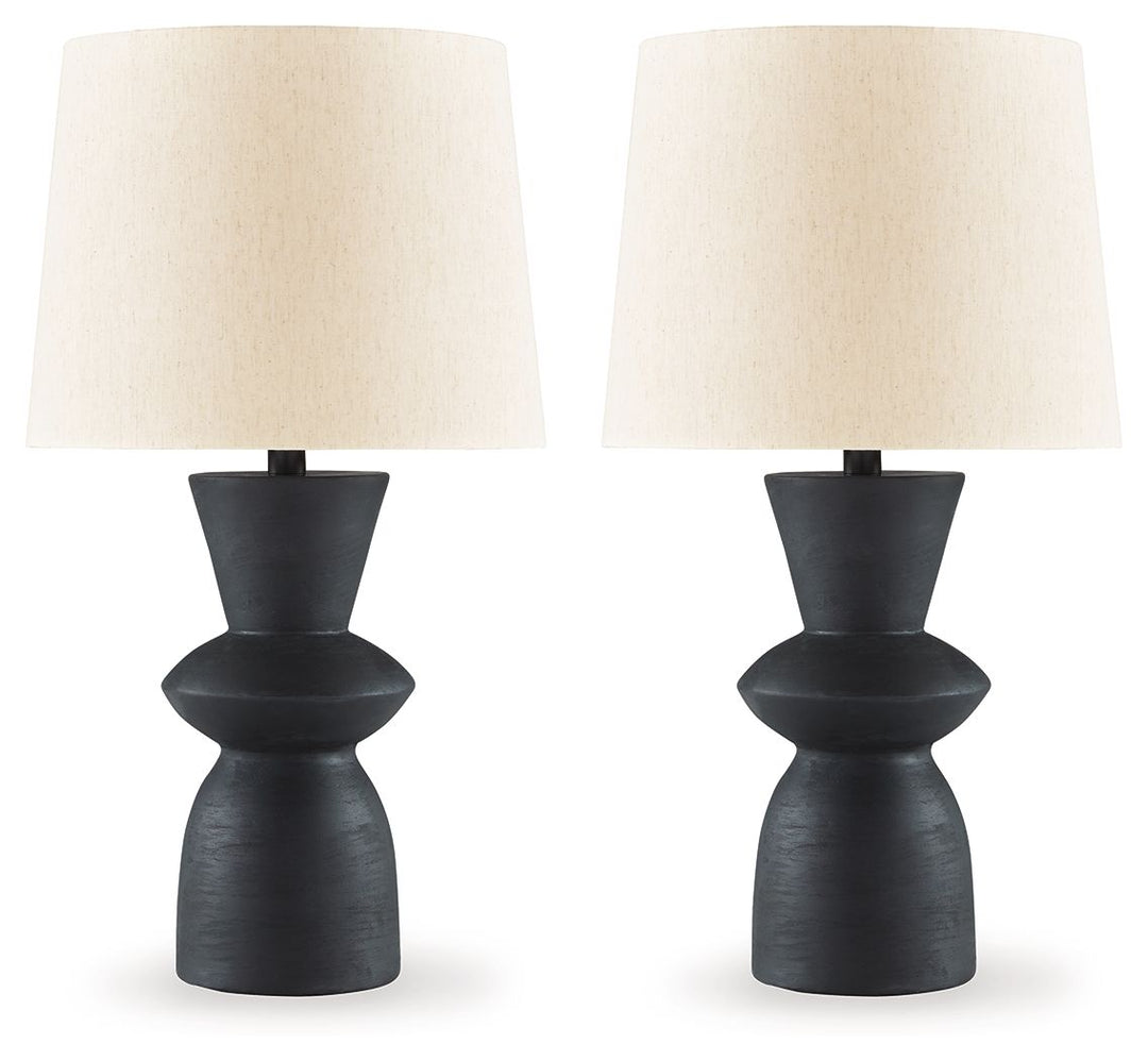 Scarbot - Paper Table Lamp (Set of 2) - Distressed Black