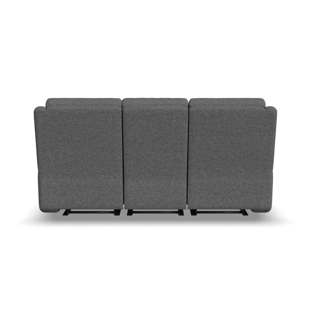 Score Power Reclining Sofa With Power Headrests & Lumbar Dark Gray