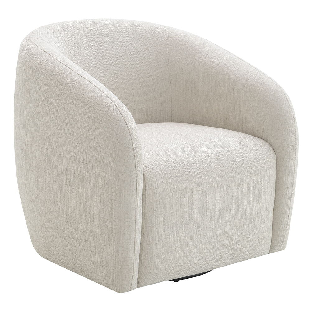 Etienne - Chair With Swivel - Beige Linen