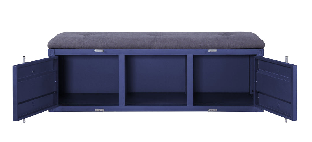 Cargo - Bench With Storage - Blue / Gray