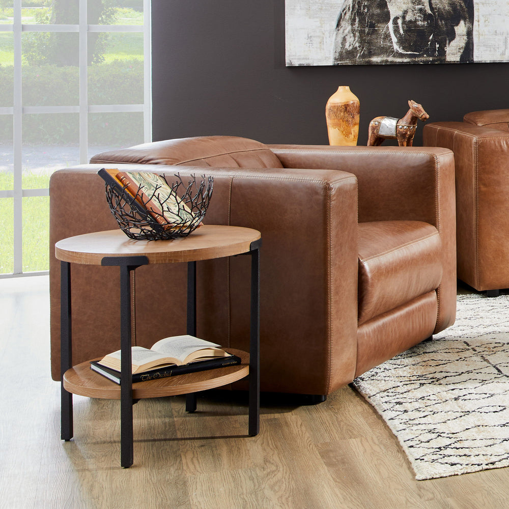 Austin Power Recliner With Power Headrest Chestnut