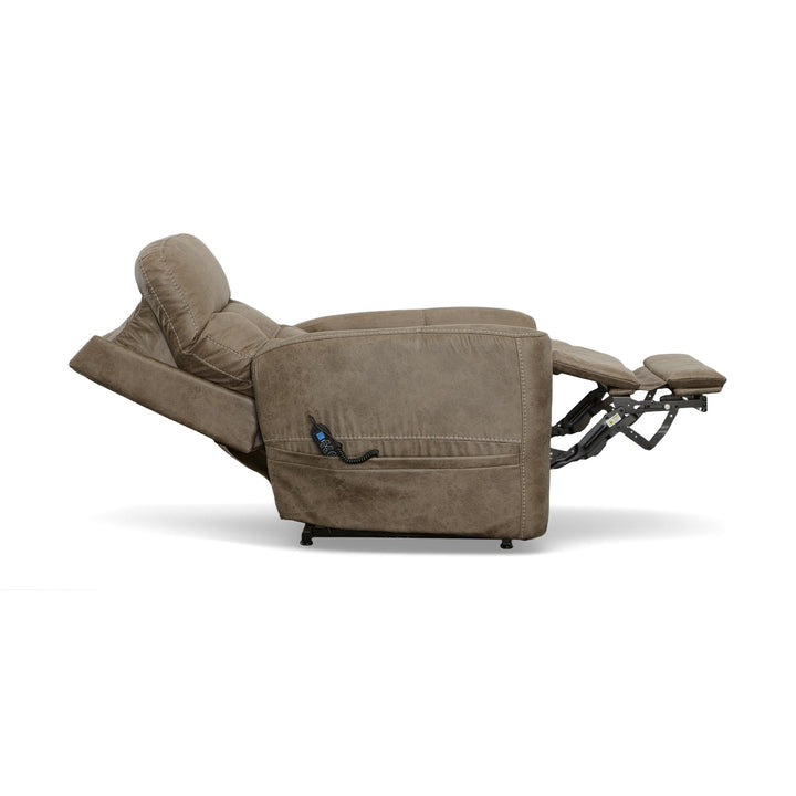 Kenner Power Lift Recliner With Power Headrest &amp; Lumbar Sand