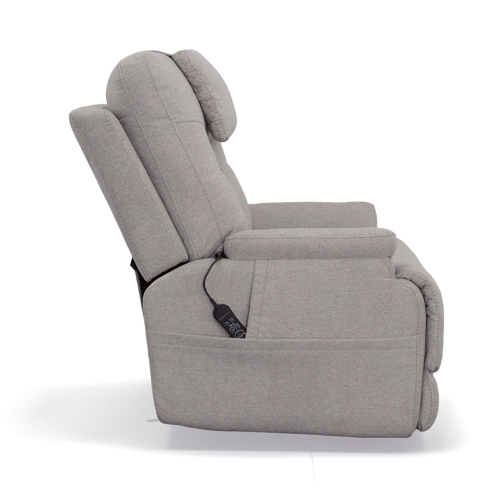 Zecliner Model 2 Fabric Power Sleep Recliner with Power Headrest & Lumbar