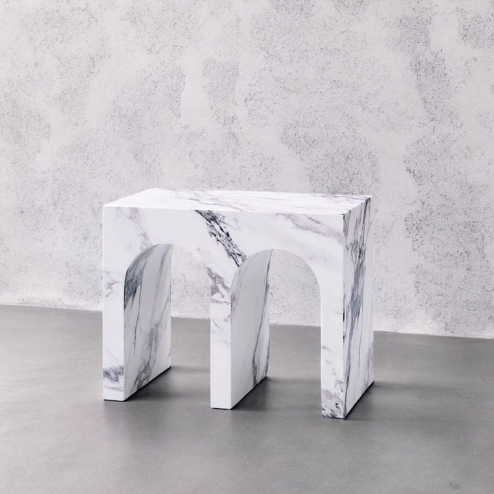 Fritzy - 22" End Table - Engineered Stone