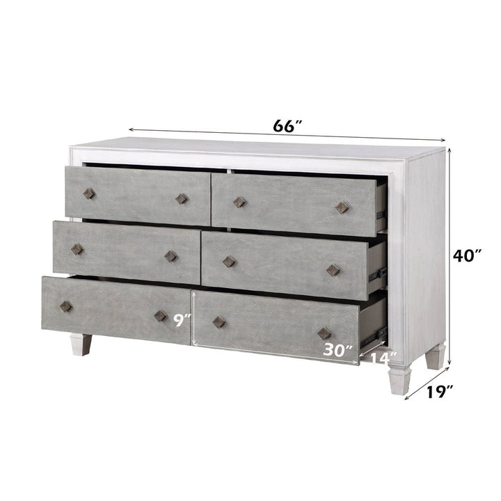 Katia - Dresser - Rustic Gray & Weathered White