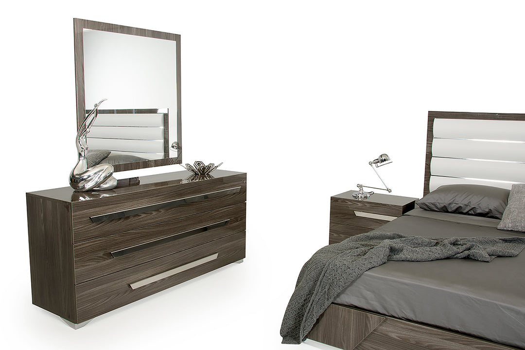 Capulet Italian Modern Grey Mirror