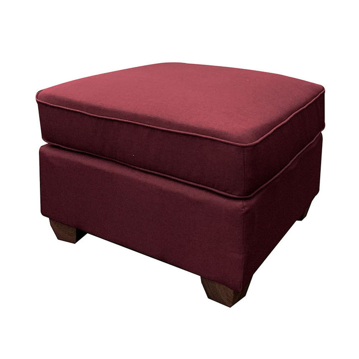 Cleavon II - Reversible Sectional Sofa & Ottoman With 2 Pillows - Red Linen