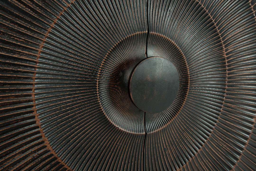 Fosterman - Accent Cabinet - Distressed Black