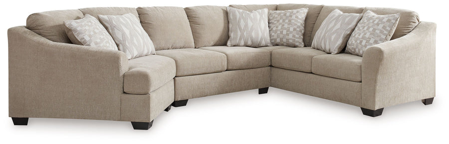 Brogan Bay - 3-Piece Sectional With Laf Cuddler - Cork by Ashley Furniture product image