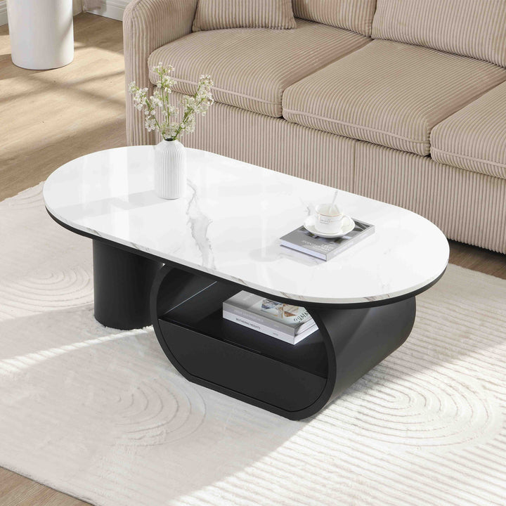 modern-oval-faux-marble-coffee-table-with-storage-drawer