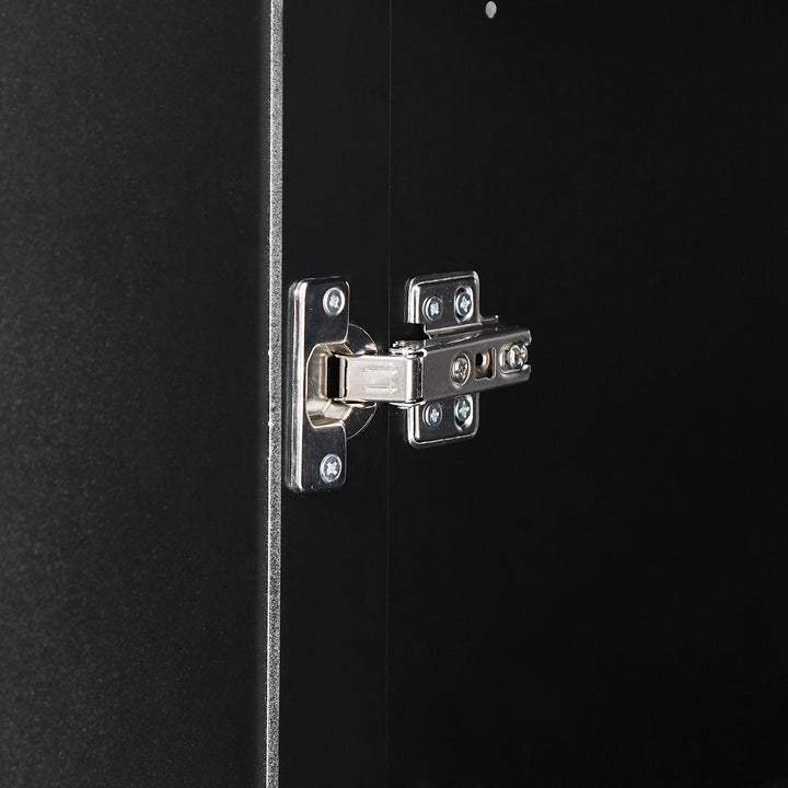 tall-bathroom-storage-cabinet-with-two-doors-and-drawers-black