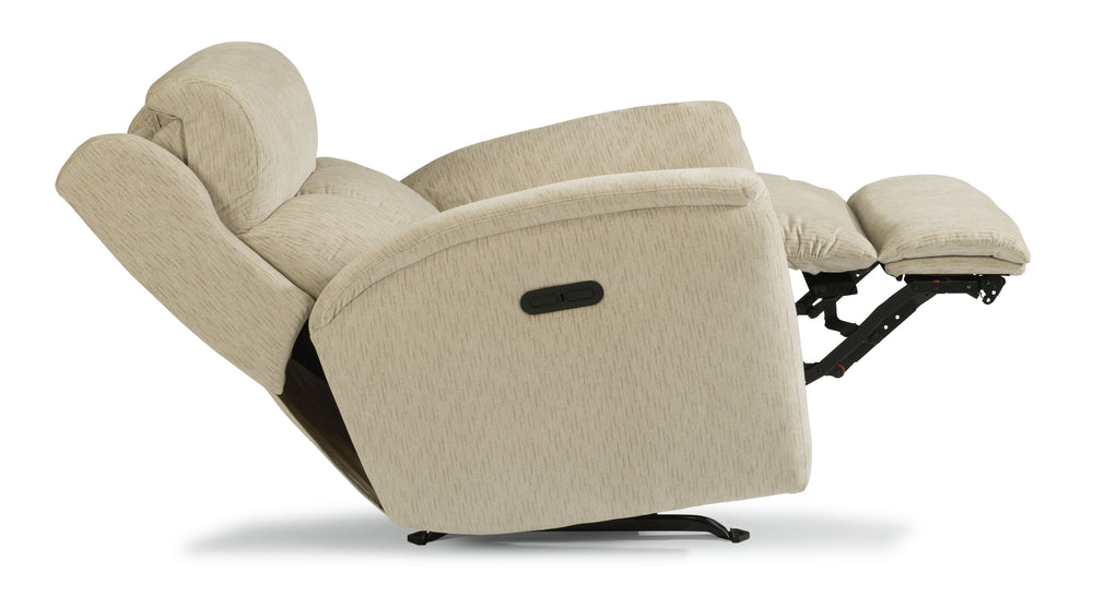 Luna Power Rocking Recliner With Power Headrest Beige