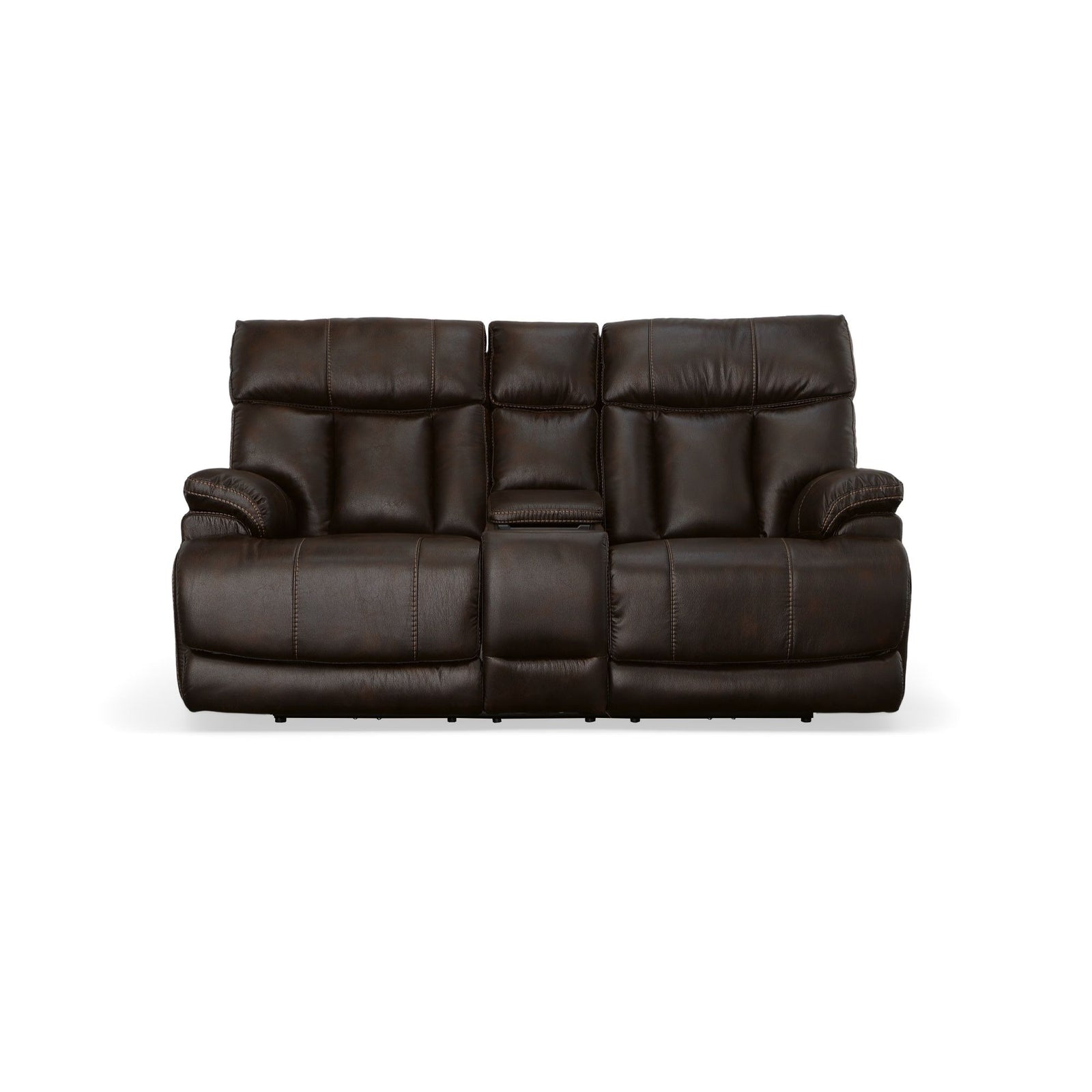 Clive  Power Reclining Loveseat With Console, Power Headrests & Lumbar  Clove