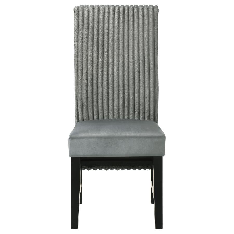 Barrand - Upholstered Dining Side Chair  - Gray