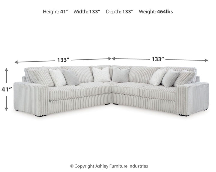 Stupendous - 3-Piece Sectional - Alloy by Ashley Furniture product image