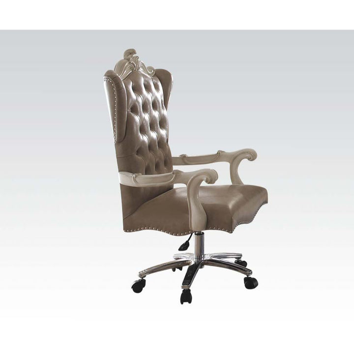 ACME Furniture Versailles Executive Office Chair Vintage Gray Synthetic