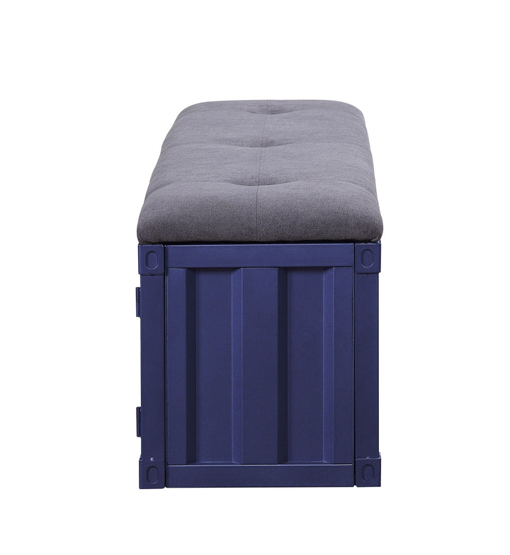 Cargo - Bench With Storage - Blue / Gray
