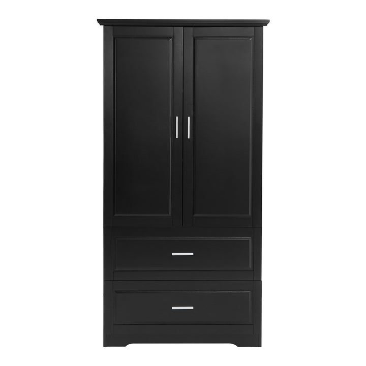 tall-bathroom-storage-cabinet-with-two-doors-and-drawers-black