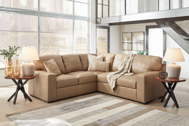 Bandon - 2-Piece Sectional With Raf Loveseat - Toffee by Ashley Furniture product image