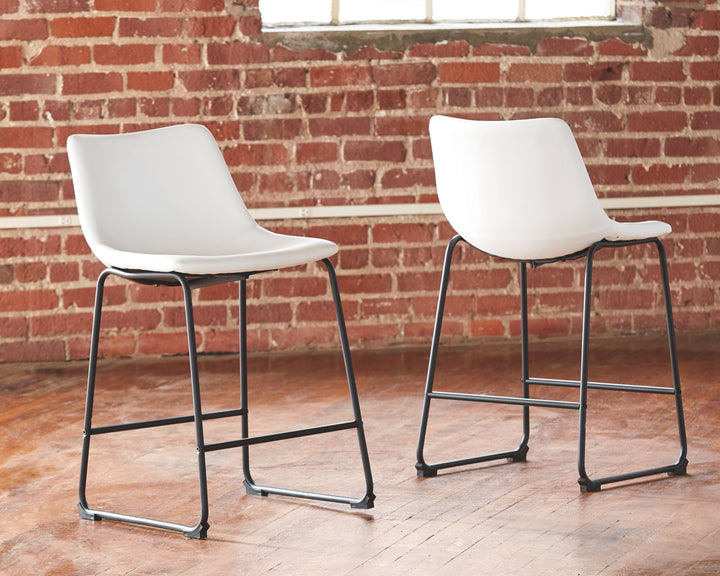 Centiar - Upholstered Barstool (Set of 2) - White
