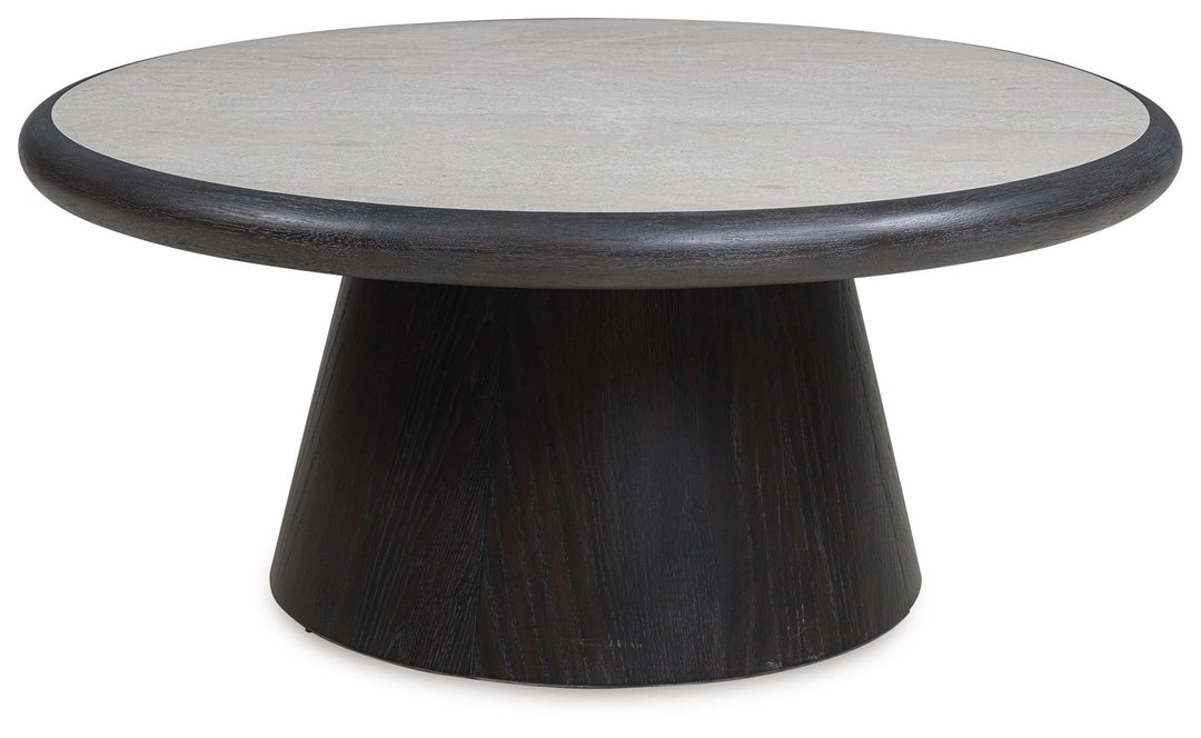 Bracken - Round Cocktail Table - French Black