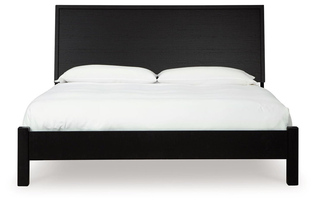 Danziar - King Panel Bed With Low Footboard - Black by Ashley Furniture product image
