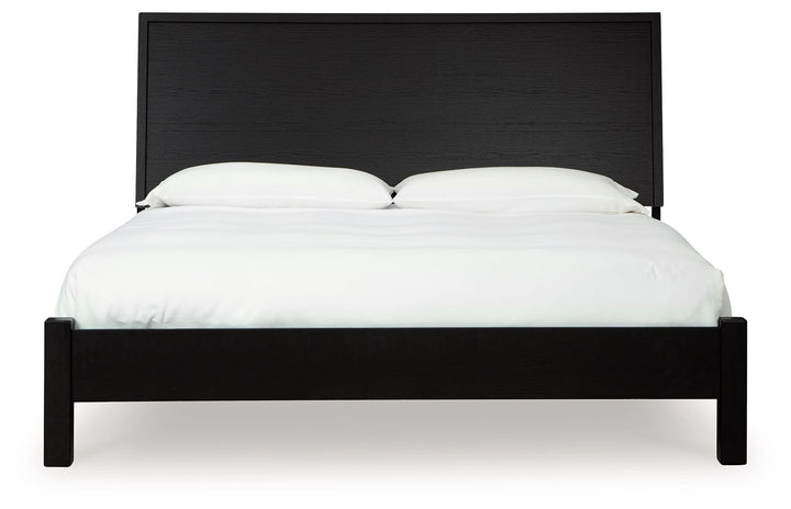 Danziar - King Panel Bed With Low Footboard - Black by Ashley Furniture product image