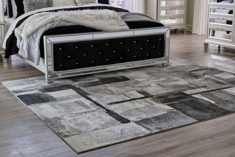 Brycebourne - 5' x 8' Rug - Black / Cream / Gray