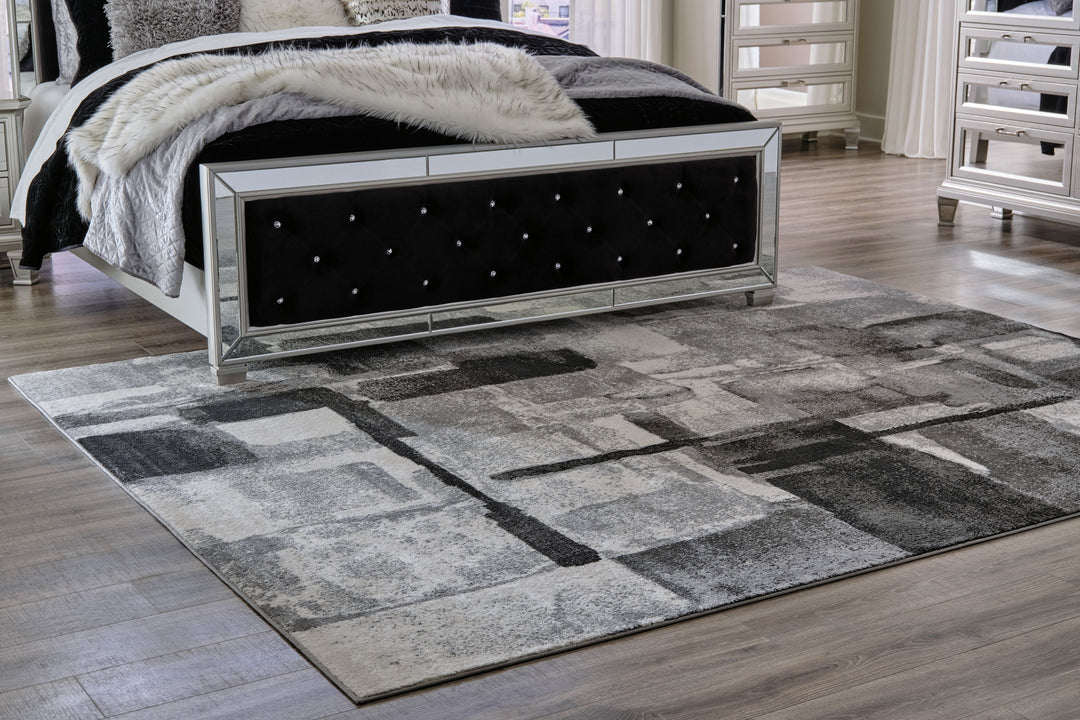 Brycebourne - 5' x 8' Rug - Black / Cream / Gray