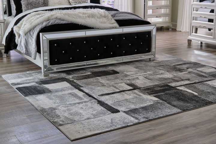 Brycebourne - 5' x 8' Rug - Black / Cream / Gray